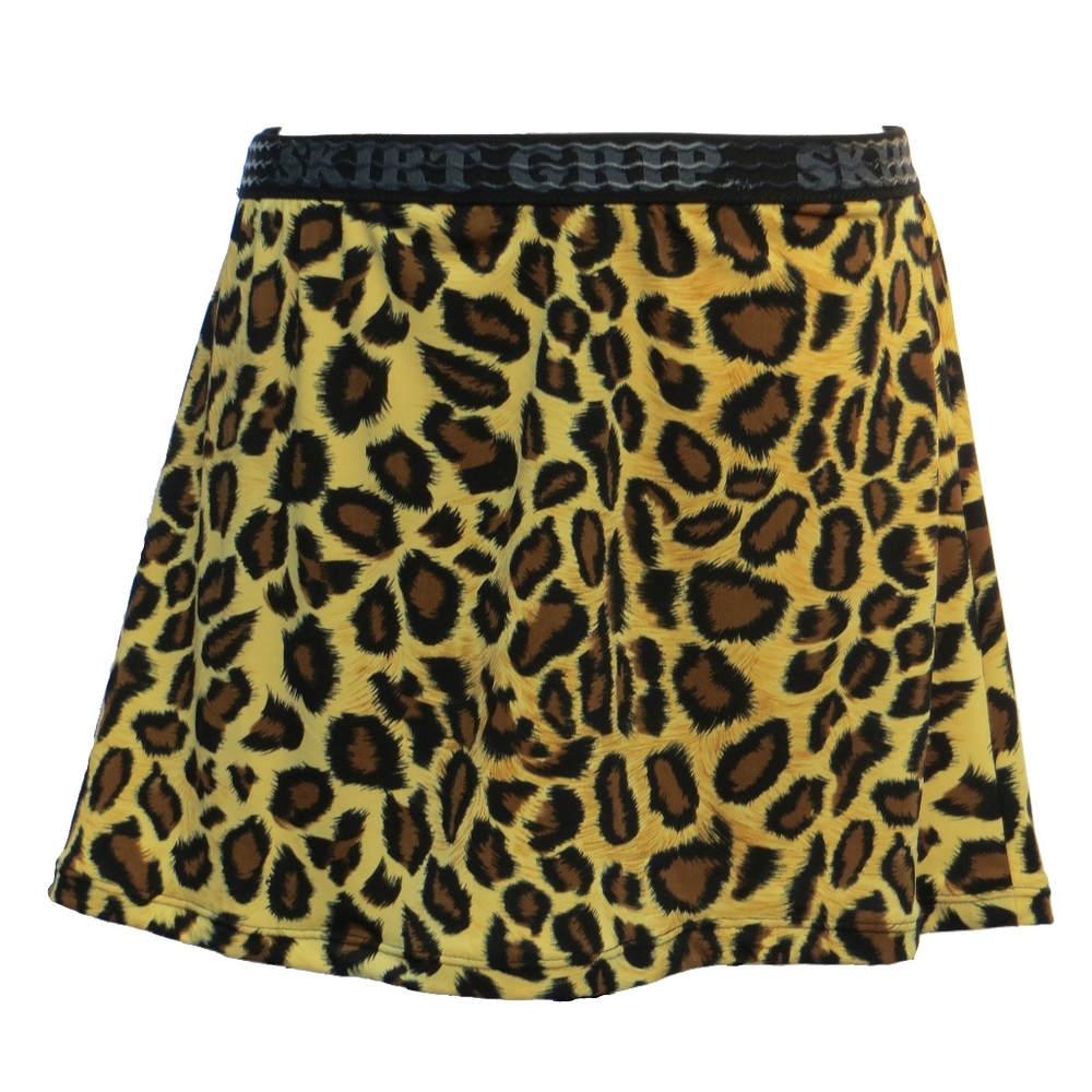 SKIRT GRIP LEOPARD PRINT ATHLETIC SKIRT